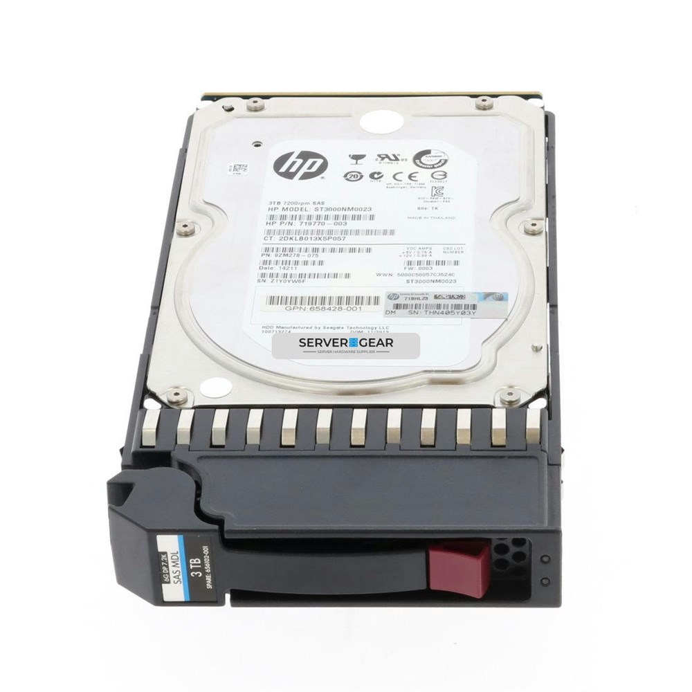 ST3000NM0023-MSA Жесткий диск HP 3TB SAS 6G 7.2K LFF HDD for MSA Storage