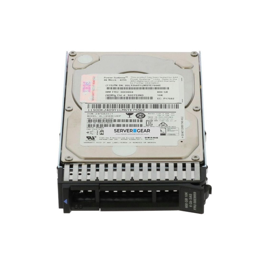 ELF5 Жесткий диск 600GB 10K RPM SAS SFF-3 Disk Drive 4K