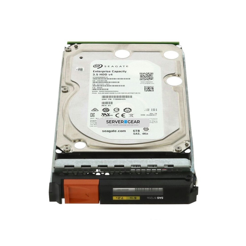 5051560 Жесткий диск EMC 6TB 7.2k 3.5 SAS 12G UNITY