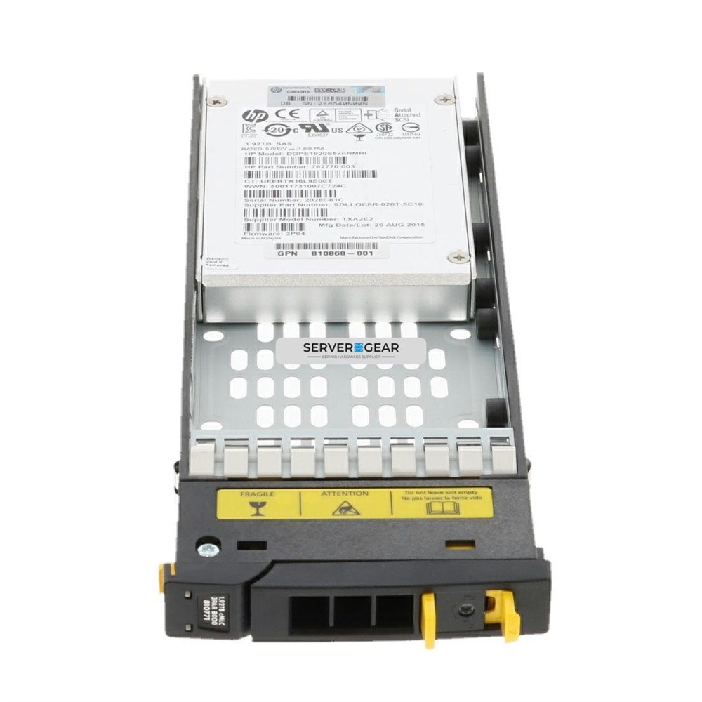 K2P89A Жесткий диск HP 1.92TB SAS SFF SSD for 3PAR 8000