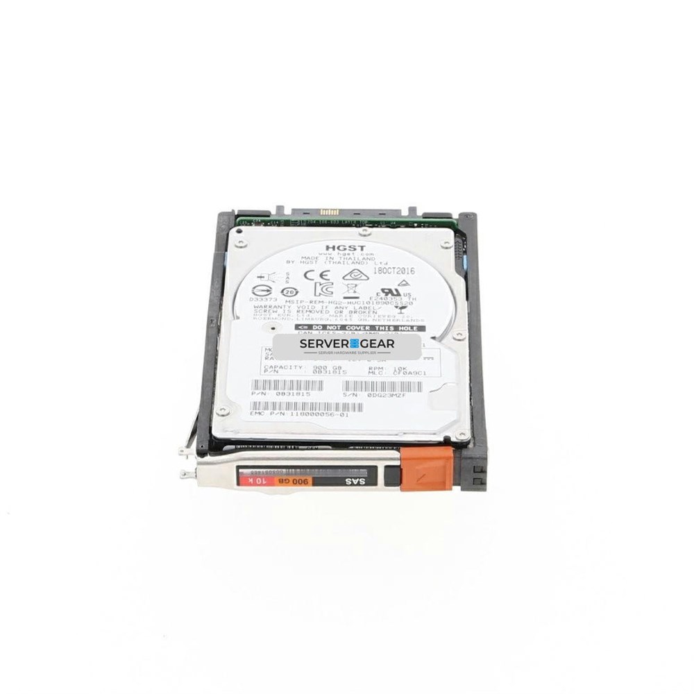 005052301 Жесткий диск EMC 900GB 10K 2.5in 6G SAS HDD for VNX