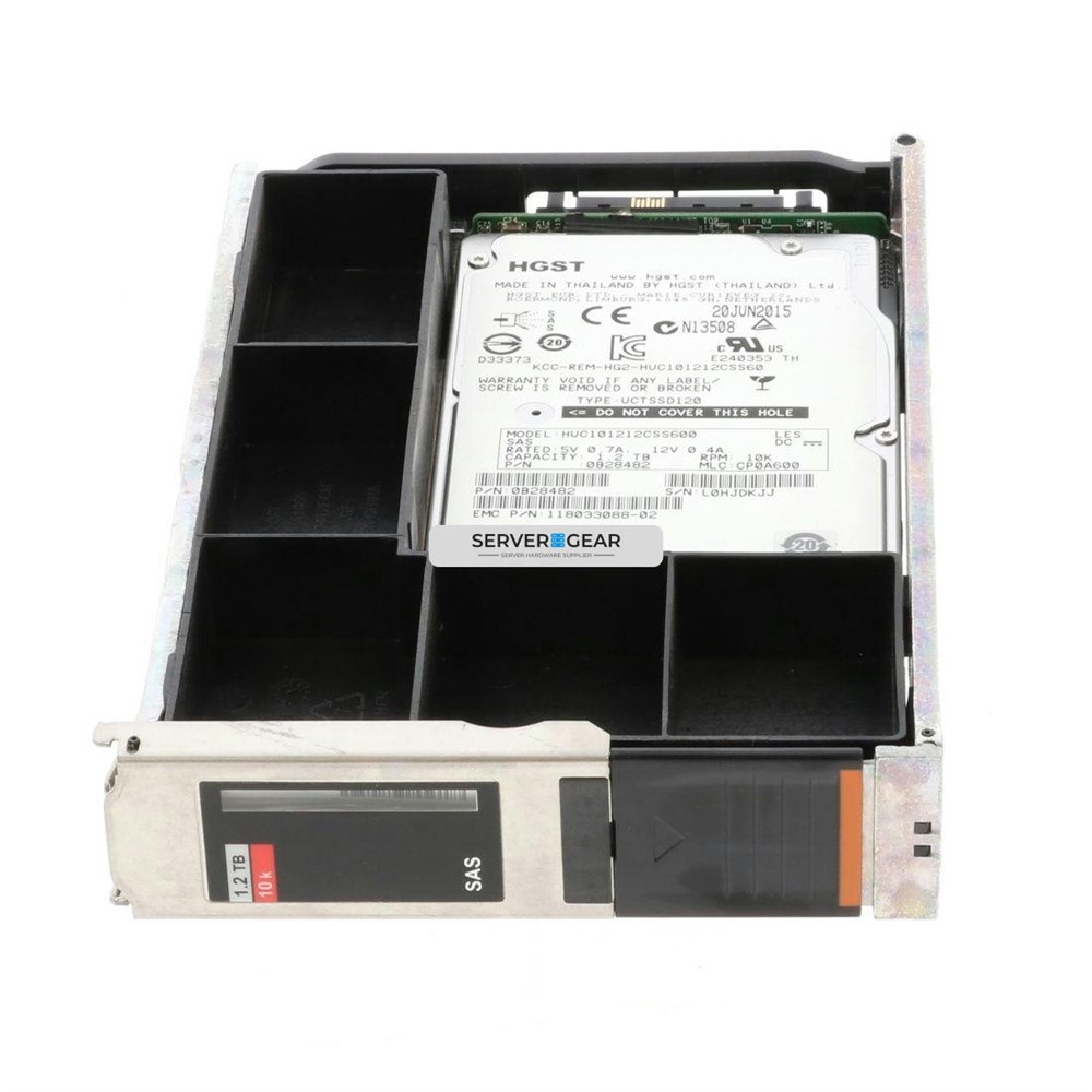 5050086 Жесткий диск EMC 1.2TB 10K 3.5in 6G SAS VNX 60-slot DAE HUC101212CSS600