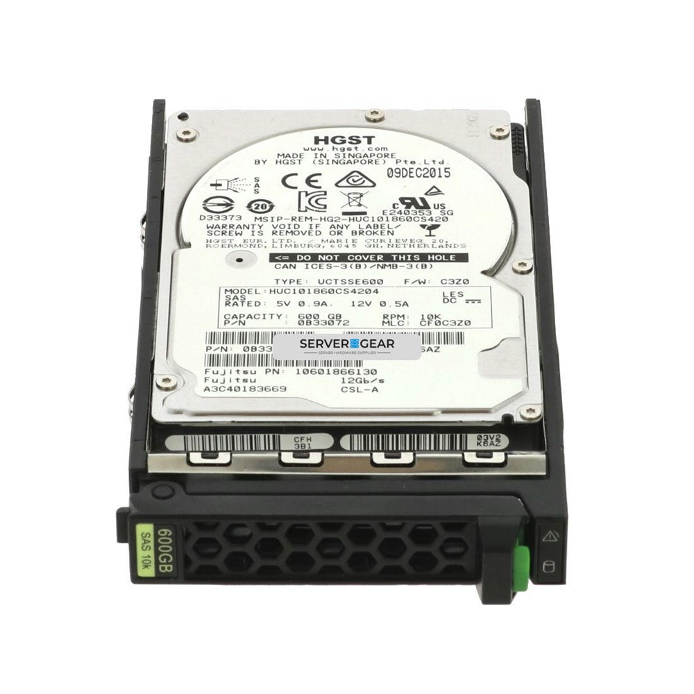 S26461-F5543-E160 Жесткий диск 600GB SAS HDD 12G 10K 512e 2.5in