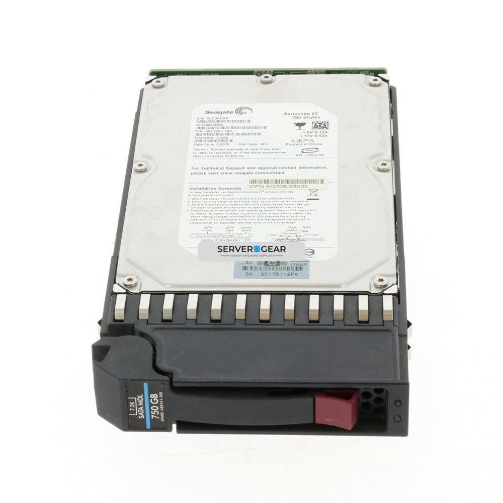 ST3750330NS-MSA Жесткий диск HP 750GB SATA 3G 15K LFF HDD for MSA Storage