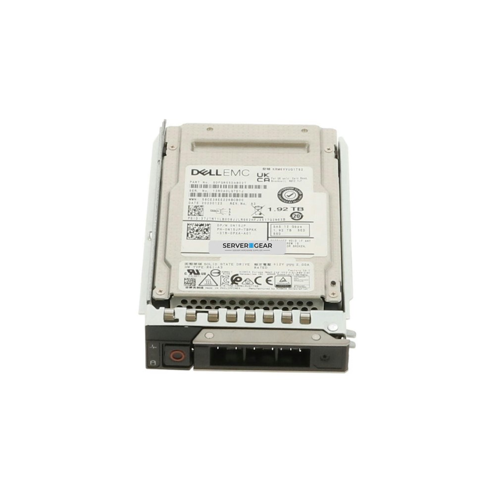 400-AUNS Жесткий диск 1.92TB SSD 2.5 SAS 12G MLC SED 400-AUNS