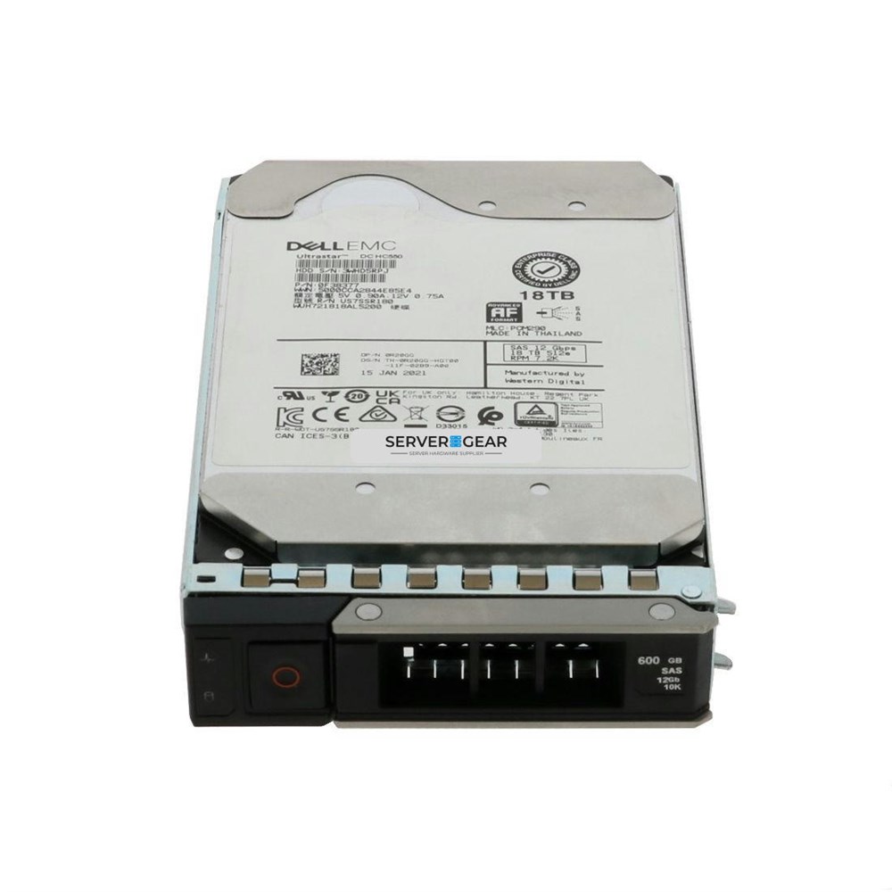 0J4R9 Жесткий диск 18TB 7.2K 3.5 SAS 12G ST18000NM007D ME4 ME5 SERIES