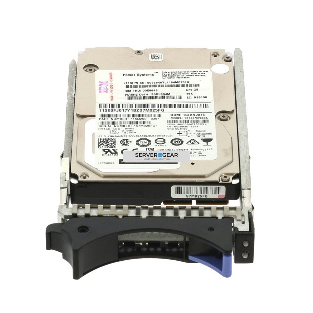 00E8648 Жесткий диск 571GB 15K RPM SAS SFF-1 DISK UNIT (IBM i)
