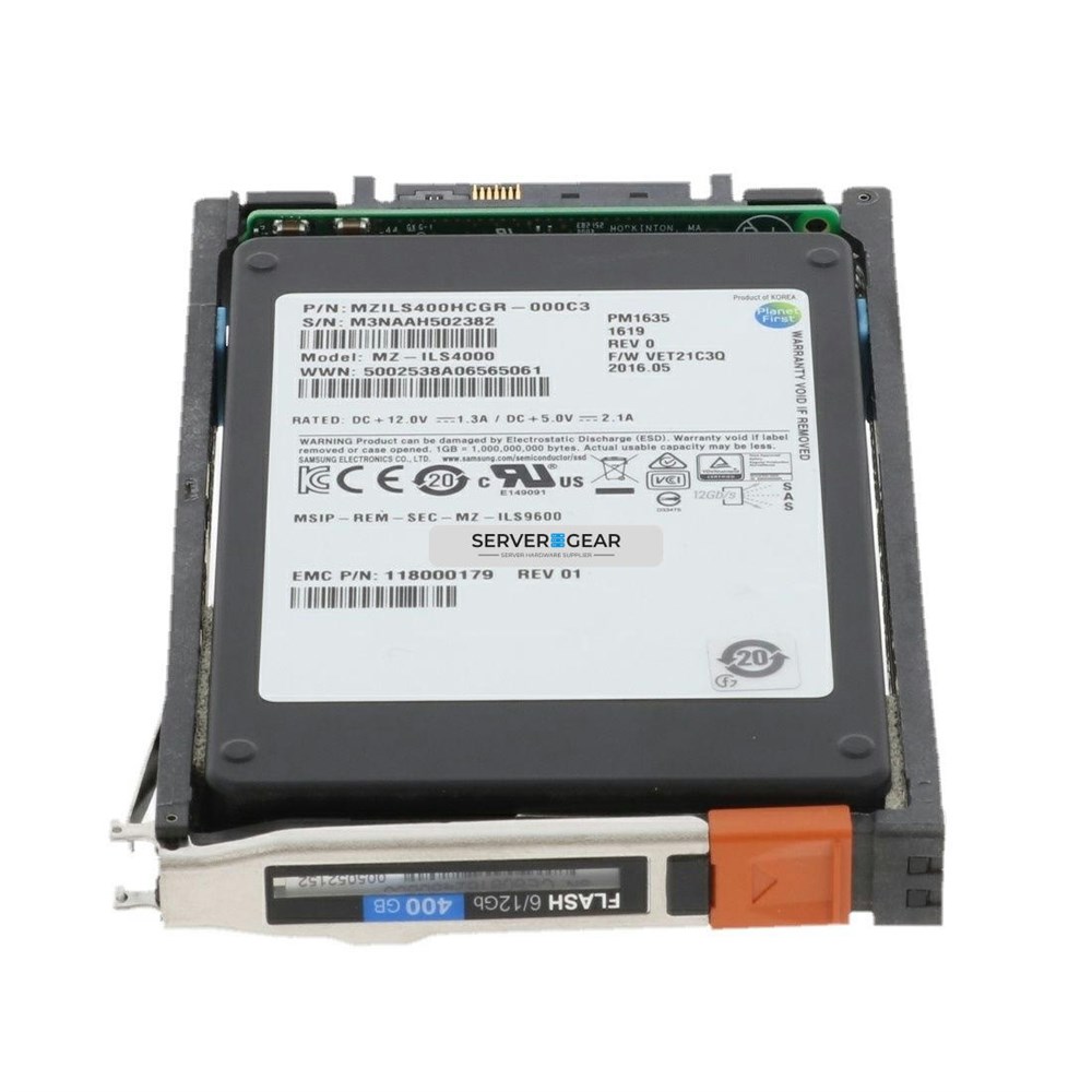 5052394 Жесткий диск EMC 400GB 2.5in SSD for VNX