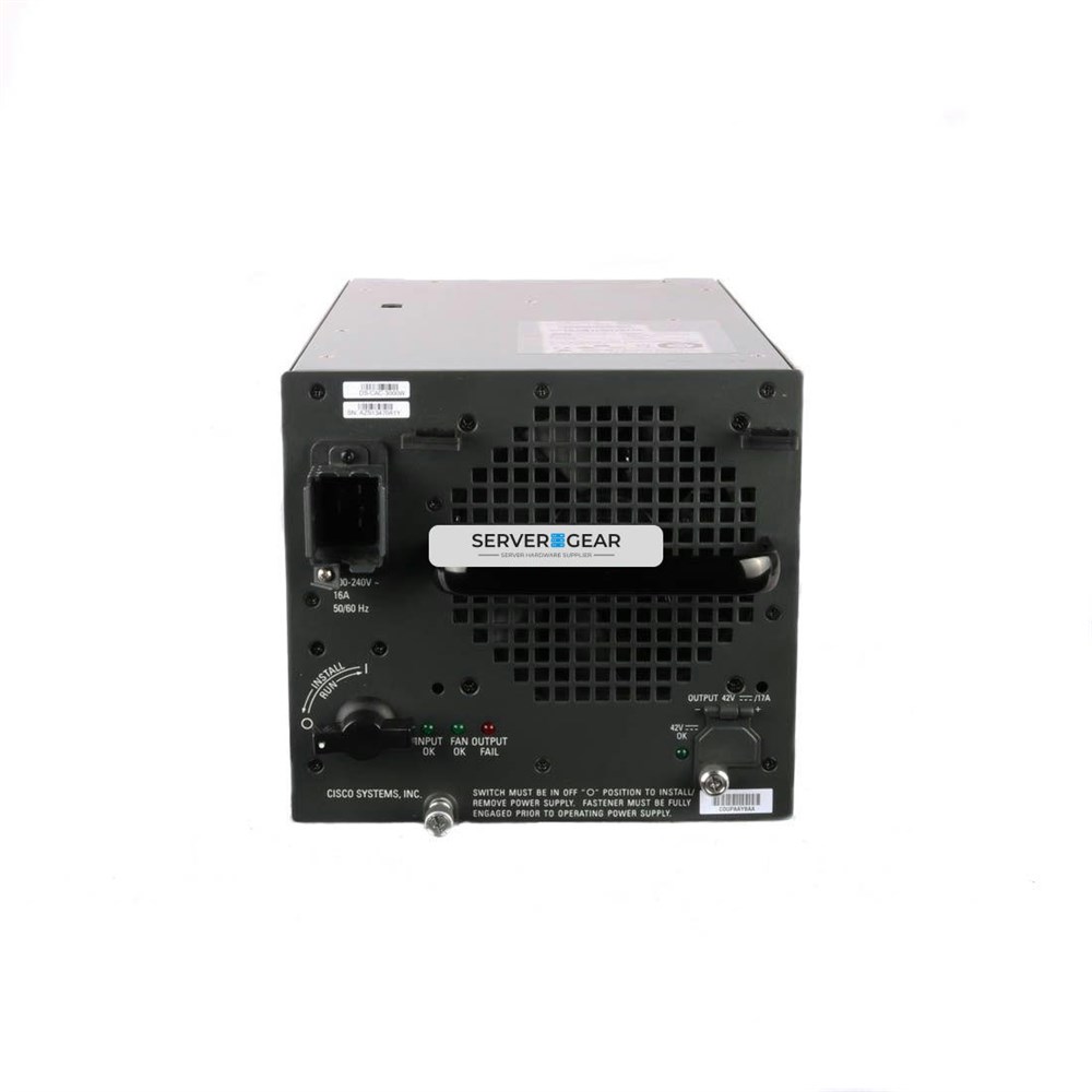 DS-CAC-3000W Блок питания Cisco 3000W AC Power Supply 1400W, 3000W Plug-in
