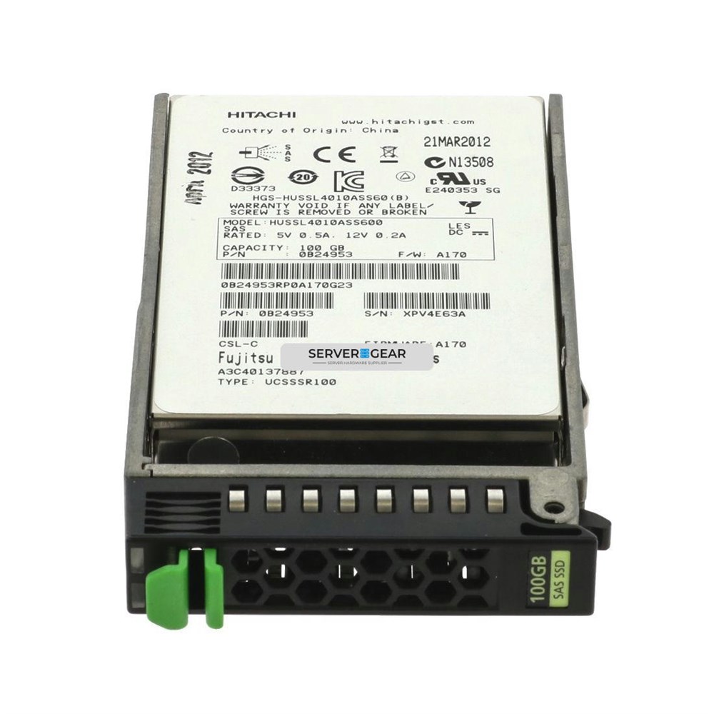 S26361-F4541-L100 Жесткий диск 100GB SAS SSD 6G 2.5in