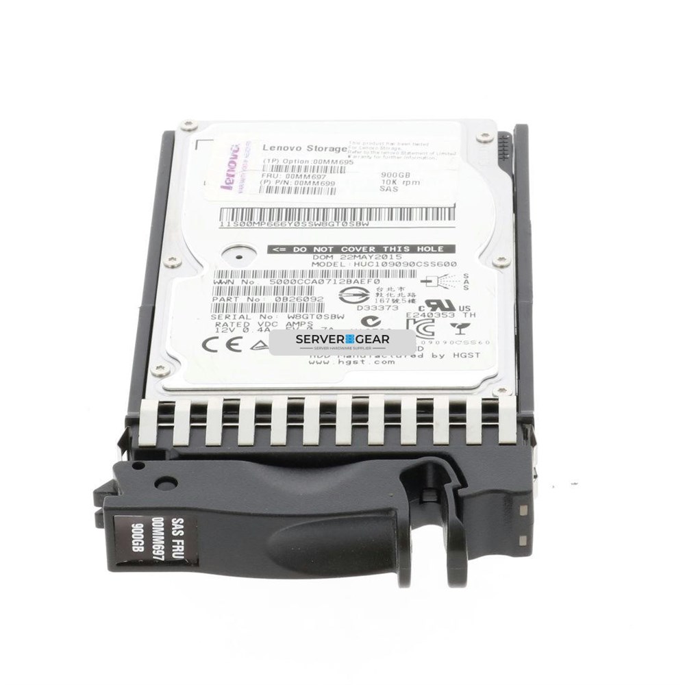 00MM699 Жесткий диск Lenovo Storage 2.5in 900GB 10k SAS HDD