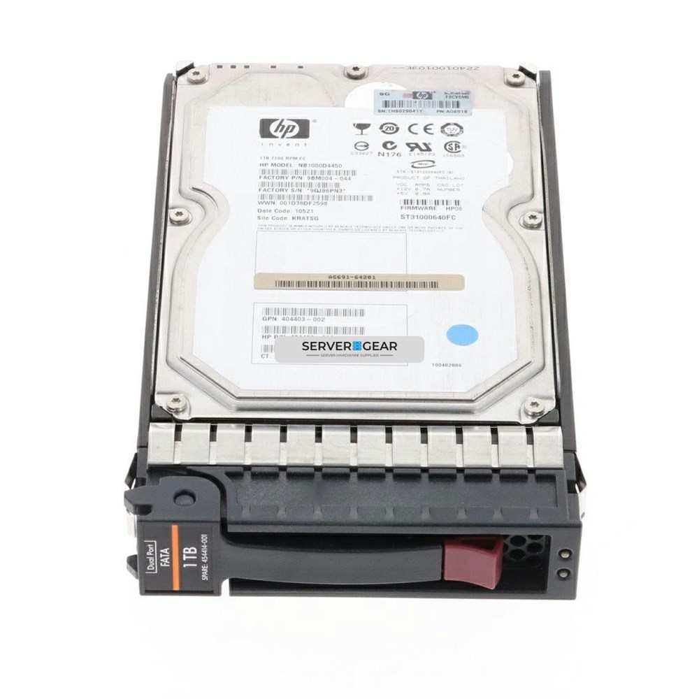 NB1000DBZPL-EVA Жесткий диск HP 1TB FATA 4G 7.2K LFF HDD for EVA Storage