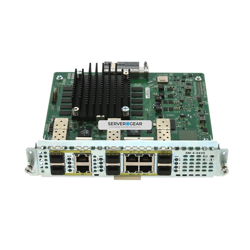 SM-X-6X1G Сетевая карта SM-X module with 6-port dual-mode GE / SFP