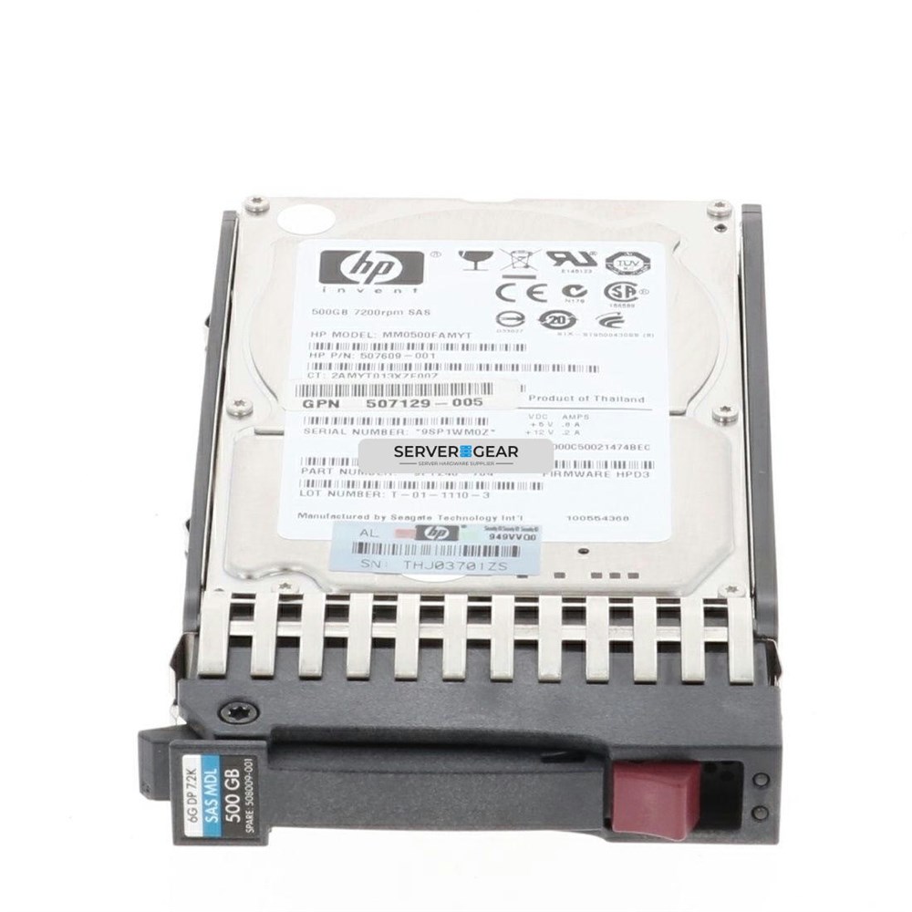MM0500FAMYT Жесткий диск HP 500GB SAS 6G 7.2K SFF Hard drive
