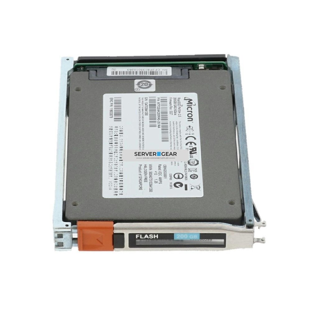 005052200 Жесткий диск EMC 200GB 2.5in SAS SSD for VNX