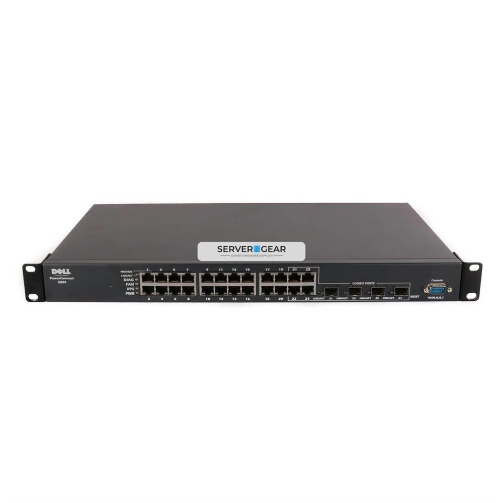XJ675 Переключатель PowerConnect 5324 24x1GB BASE-T 4xSFP+