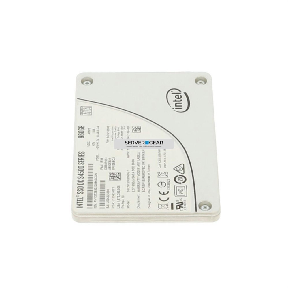 SSDSC2KB960G7-SM Жесткий диск 960GB SSD 2.5 SATA 6G RI SSDSC2KB960G7 S4500
