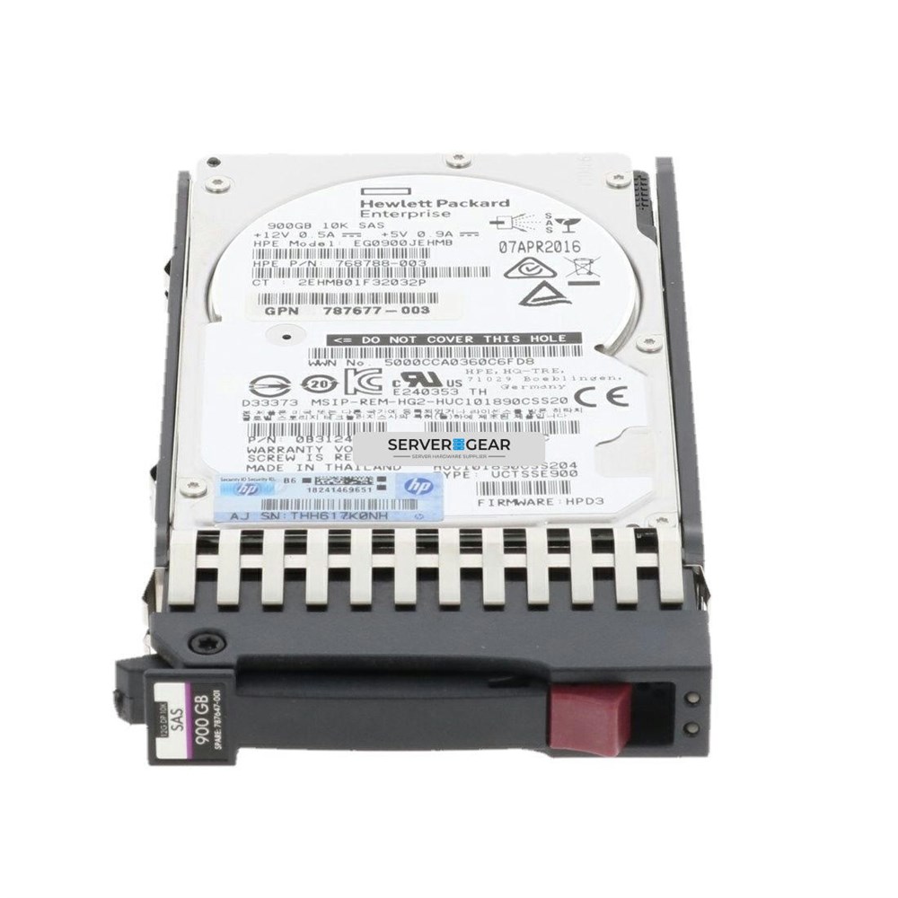 EG0900JFCKB-MSA Жесткий диск HP 900GB SAS 12G 10K SFF HDD for MSA Storage