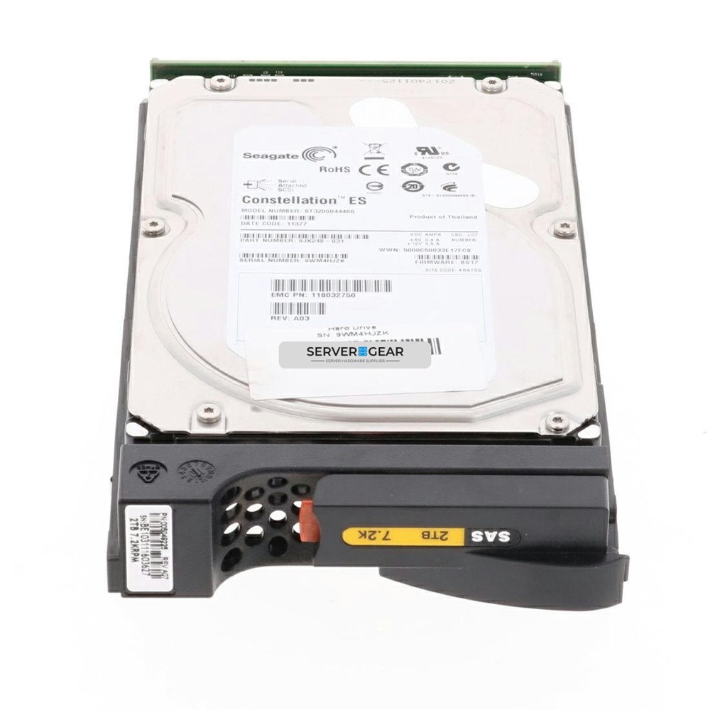 V2-PS07-020 Жесткий диск EMC 2TB 7.2K 3.5in 6G SAS HDD for VNXe 3100&3150