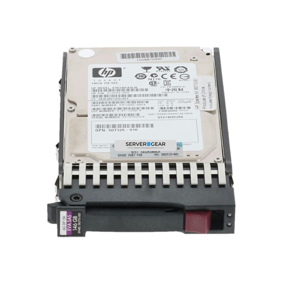 512544-004-EVA Жесткий диск HP 146GB SAS 6G 15K SFF HDD for EVA Storage
