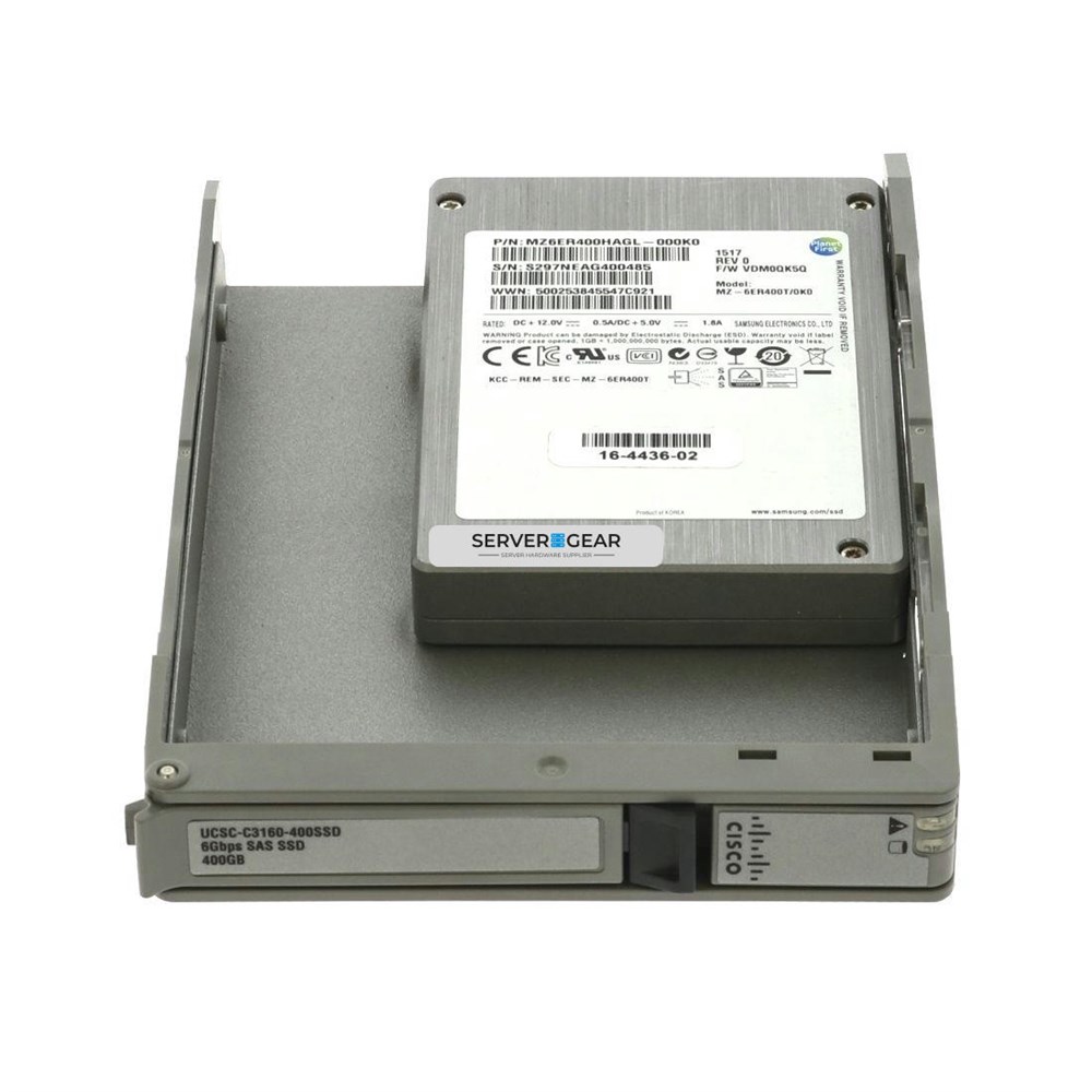 UCSC-C3160-400SSD Сервер UCS C3160 400GB Enterprise Performance 6G SAS SSD