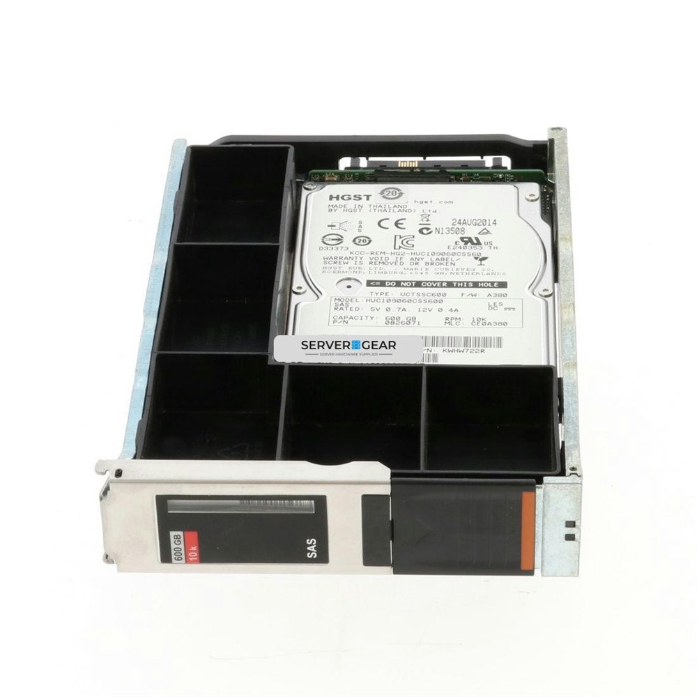 005050337 Жесткий диск EMC 600GB 10K 6Gb SAS HDD for VNX 60-slot DAE