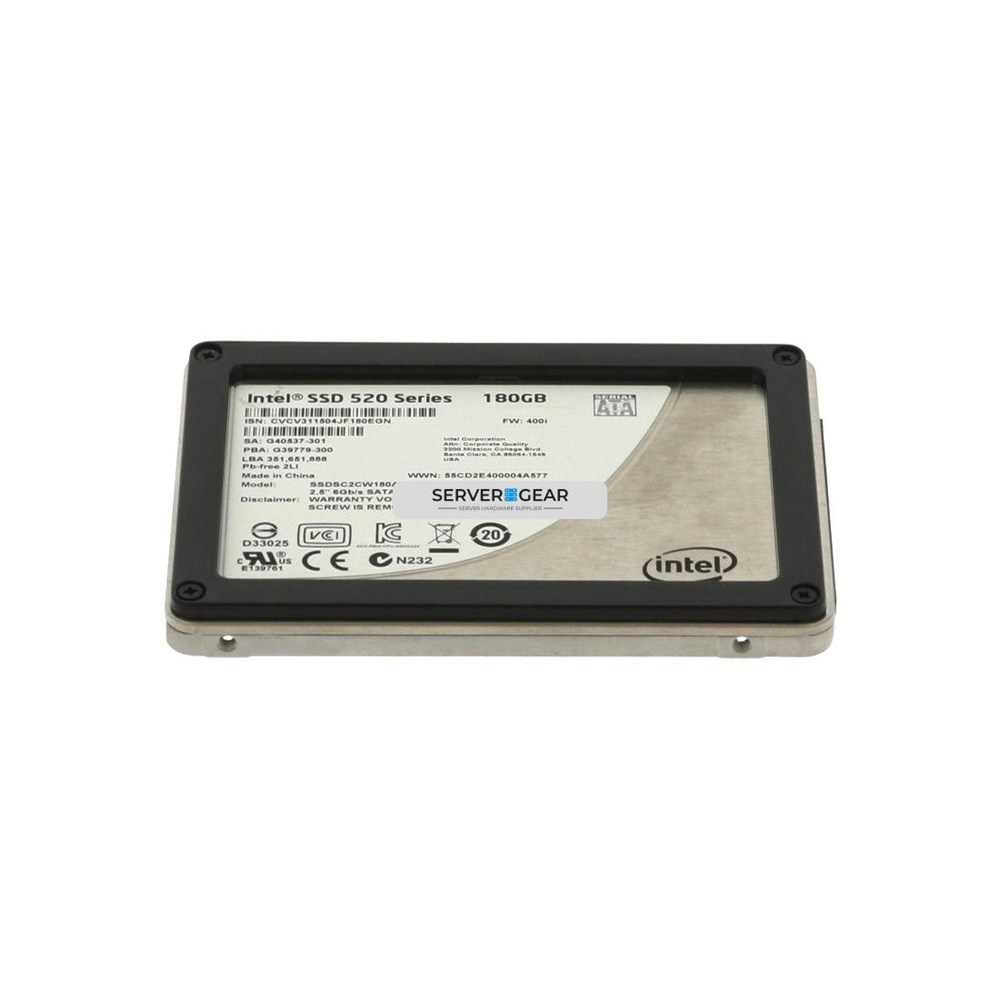 SSDSC2CW180A3 Жесткий диск 180GB SSD 2.5 SATA 6G RI SSDSC2CW180A3