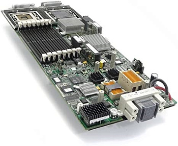 436645-001 Материнская Плата Hewlett-Packard i5000P Dual Socket 771 8FBD PCI-E8x PCI-E4x Mezzanine SVGA 2GbLAN E-ATX 1333Mhz For BL460c